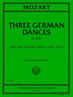 Three German Dances String Quartet cover